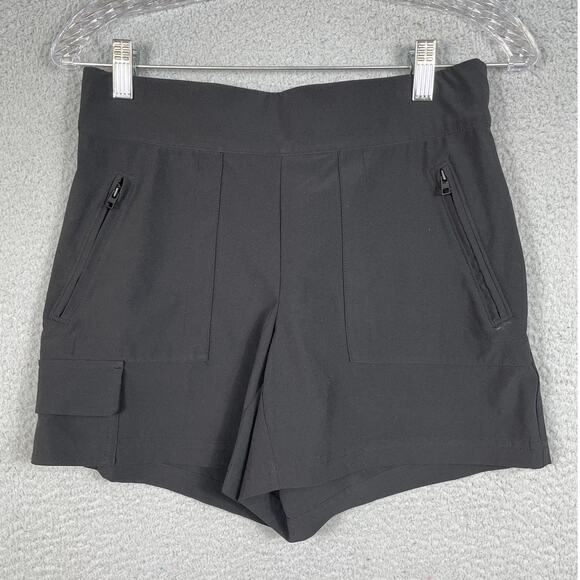Athleta Womens Size 2 Black Pull On Shorts Cargo - Picture 1 of 7